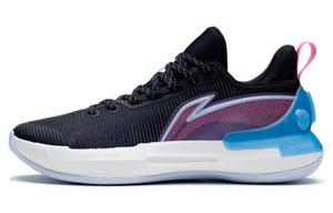 Баскетбольные кроссовки YuShuai Retro, мужские, низкие, черные/азалия, пудровые Lining