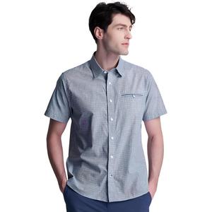 Мужская рубашка с отворотом, средней длины Nautica, 41h haze синий