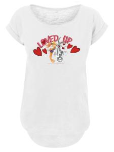 Футболка F4NT4STIC Looney Tunes Bugs Bunny And Lola Valentines Day Loved Up, White