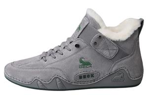 BECK Унисекс сапоги на щиколотку песочный/серый с серой флисовой подкладкой, цвет Gray Fleece-Lined