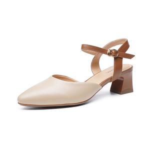 AOKANG Женские туфли на высоком каблуке бежево-коричневые абрикосовый коричневый, цвет Apricot Brown