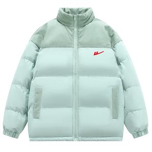 Пуховик Unisex Stand Collar утепленный стеганый WARRIOR, светло-cyan