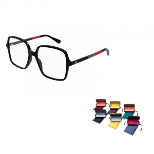 Очки с квадратной оправой оверсайз GUCCI, черный