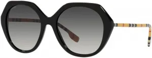Солнцезащитные очки BURBERRY BE 4375 F 38538G Vanessa Black Grey Gradient, Black/Grey Gradient