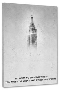 Картина на холсте Hustling Sharks Das 1 %, серый