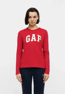 Футболка с длинными рукавами и круглым вырезом Gap, Modern Red
