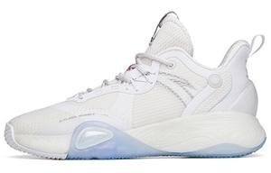 Баскетбольные кроссовки Bubble Bomb мужские с низким верхом цвета слоновой кости и белого цвета Anta