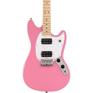 Электрогитара Squier Sonic Mustang HH с грифом из клена, Flash Pink