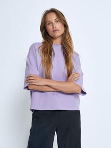 Футболка пастельно-сиреневого цвета minus