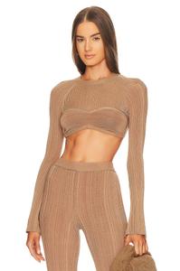 Топ Michael Costello x REVOLVE Kadri, цвет Mocha