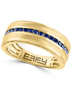 Кольцо с сапфиром (0,5 карата) в оправе из 14-каратного желтого золота EFFY Collection, Sapphire