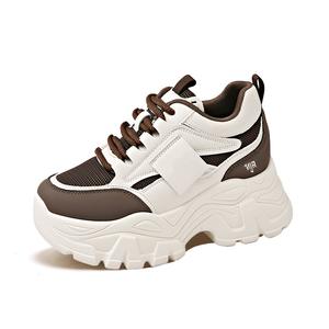 NANJIREN Антискользящие и износостойкие повседневные туфли на платформе мужские - коричневые, цвет Brown