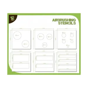 Трафареты - круги и полоски, Airbrush Stencils (Bandua Wargames)