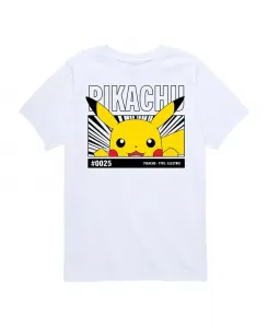 Футболка для мальчиков с принтом Pokémon Pikachu Pokemon, белый