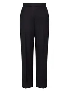 Брюки строгого кроя с лампасами THOM BROWNE, черный