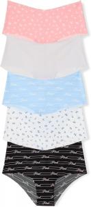 Набор трусиков-брифов Victoria's Secret PINK No Show Cheekster, нижнее белье для женщин (XS-XXL), Flower Pack