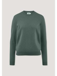 Свитер обычной вязки елово-зеленого цвета Hessnatur
