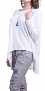 Свитер Susan с длинными рукавами белого цвета Gigi Moda, белый