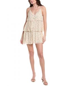 MARION Плиссированное мини-платье, белый