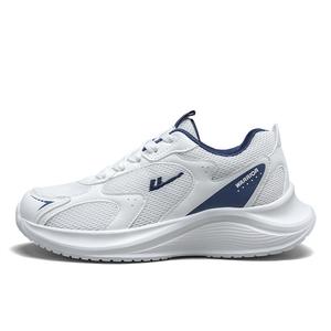 Амортизирующие, противоскользящие, дышащие, низкие, массивные кроссовки для женщин WARRIOR, White Dark Blue