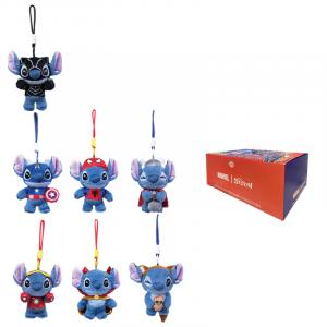Disney, Stitch Marvel COSBI плюшевый кулон мистери бокс одиночный мистери бокс/полный бокс 6 шт TOP TOY, Full Box 6 Pcs