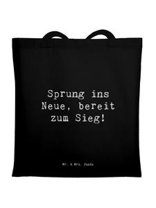 Сумка Mr. & Mrs. Panda Tragetasche Spruch Sich, цвет einer neuen Sportart...Schwarz