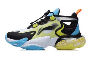 Скользостойкие амортизирующие износостойкие дышащие легкие кроссовки Low top Running Shoes Black для подростков LINING YOUNG