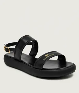 Кожаные сандалии Elisabetta Franchi, черный