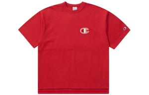 Футболка с рукавом дроп-плечо унисекс Японская версия Champion, белая