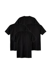 Мужская футболка, 4 шт в упаковке - Natural Benefit, V-образный вырез, одинарный джерси CALIDA, черный