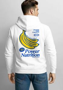 Худи Neverless BANANA POWER NUTRITION BANANA LOVERS, Weiß/Anthracite