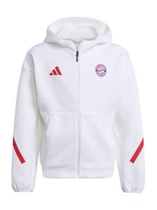 Спортивная толстовка с капюшоном на молнии ADIDAS PERFORMANCE FCB ANTH, белый