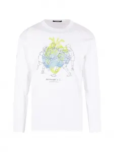 Лонгслив с графическим принтом Undercover, белый