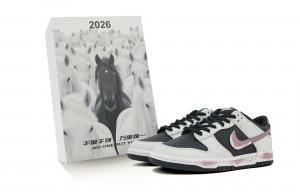 Nike Детские скейтерские кеды low top Dunk Dusty Purple Starburst, устойчивые к скольжению и истиранию