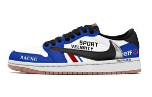 Jordan Трэвис Скотт X Air 1 винтажные баскетбольные кроссовки унисекс лоу-топ Blue