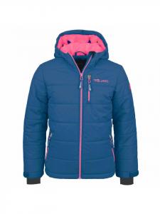 Лыжная куртка Trollkids Hemsedal, цвет midnight blue/coral