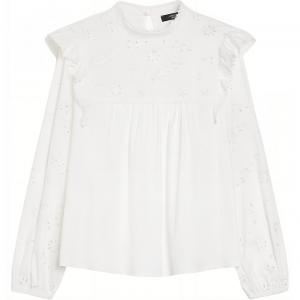 WEEKEND MaxMara Рубашка Embroidered Ruffled Top