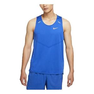 Жилет Nike Dri-FIT Rise 365 Reflective Logo Printing Running Sports Vest Royal blue