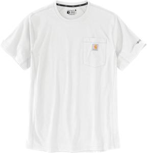 Футболка Carhartt Force Relaxed Fit Midweight Short Sleeve Pocket T-Shirt, белый