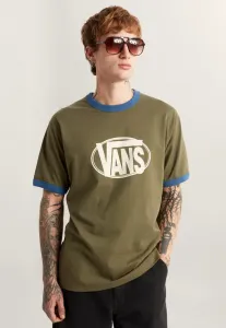 Футболка с принтом в виде окантовки по центру груди Vans, Medium Green