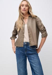 Блуза Street One Button-down blouse, Braun/Brown