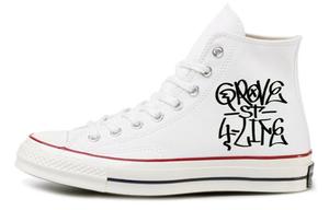 Чак Тейлор 1970-х годов Нескользящие Износостойкие Амортизирующие Высокие Кроссовки Унисекс Цвет экрю Converse