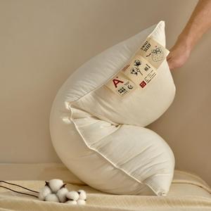 Generic Подушка для сна из 100% хлопка, охлаждающая, для положения на боку, спине или животе