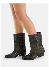 Кожаные ботильоны Felmini, зеленый