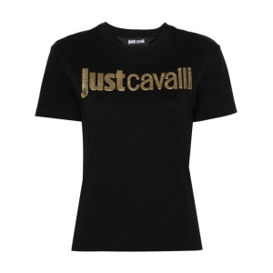 Just Cavalli футболка с логотипом, черный