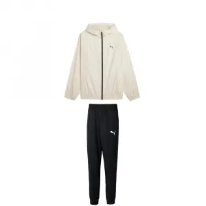 PUMA Повседневный спортивный комплект для мужчин Snow White топ+Black низ