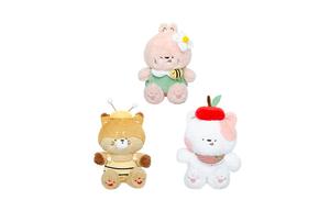 Friendship Плюшевая кукла Forest Friends Collection, White+Pink+Brown, высота 20см