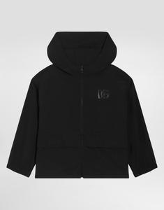 Нейлоновая куртка с капюшоном DOLCE & GABBANA, черный