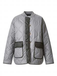 TEESHOPPEN Межсезонная куртка в светло-сером цвете