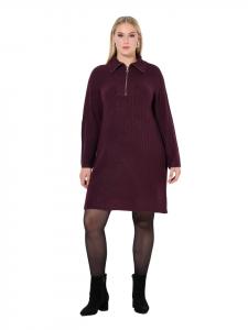 Ulla Popken Платье миди темно-бордового цвета